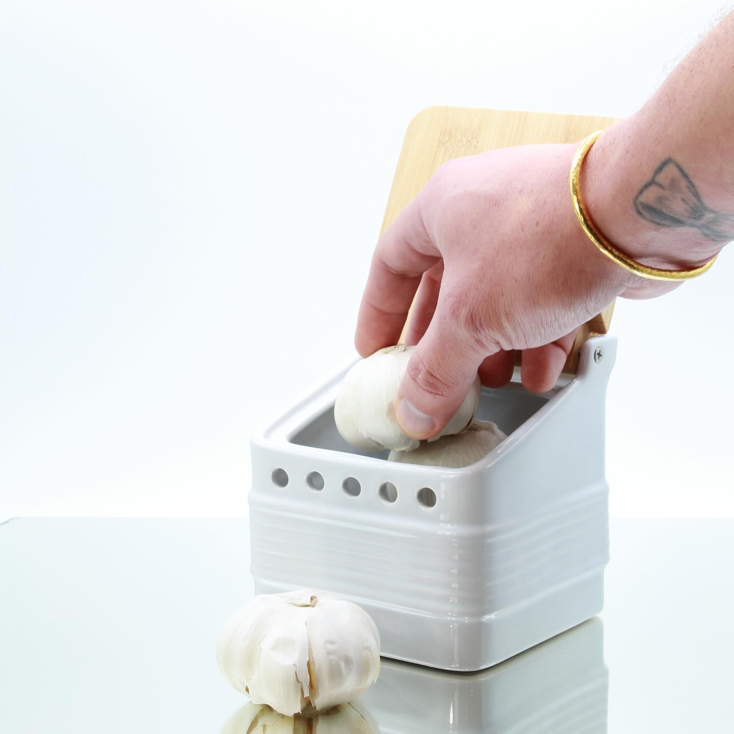 How do you Keep your Garlic? 🧄 

Garlic keepers are special containers that have perforations to allow airflow. The use 