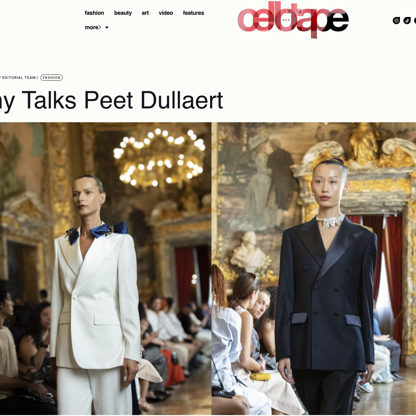 publhhised-PARIS COUTURE /PEET DULLAERT -CELLOTAPE x TONY GLENVILLE xELLI IOANNOU thumbnail