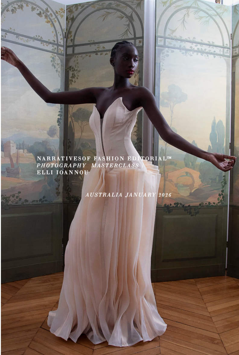 MASTERCLASS ‘NARRATIVES OF FASHION EDITORIAL™   photography  AUSTRALIA  JAN 2026 thumbnail