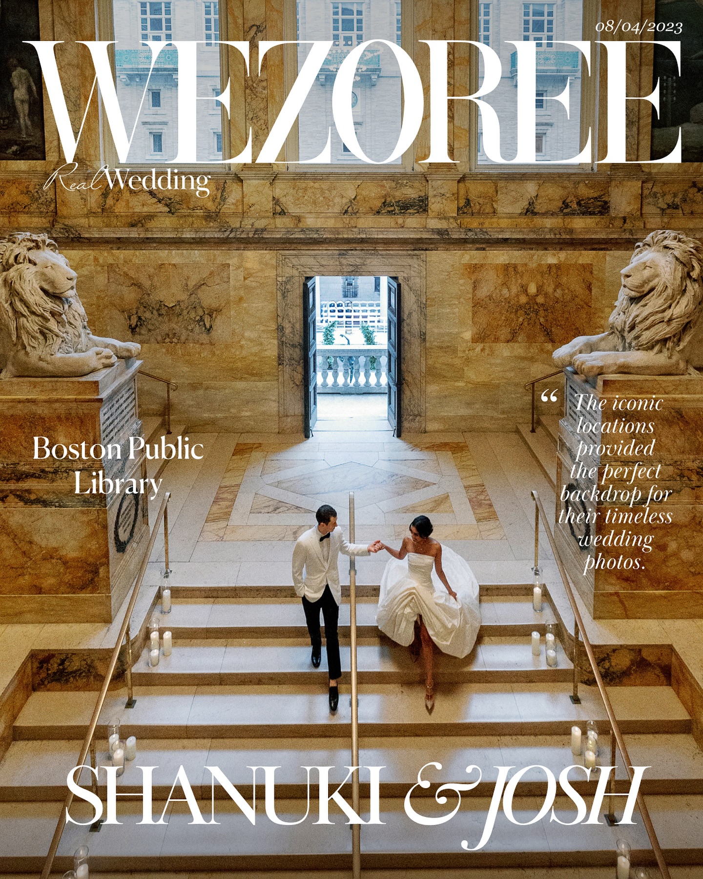 Chapters of Love: Shanuki and Josh’s Chic Wedding at Boston Public Library 

“Each of our vendors was exceptional. We ca