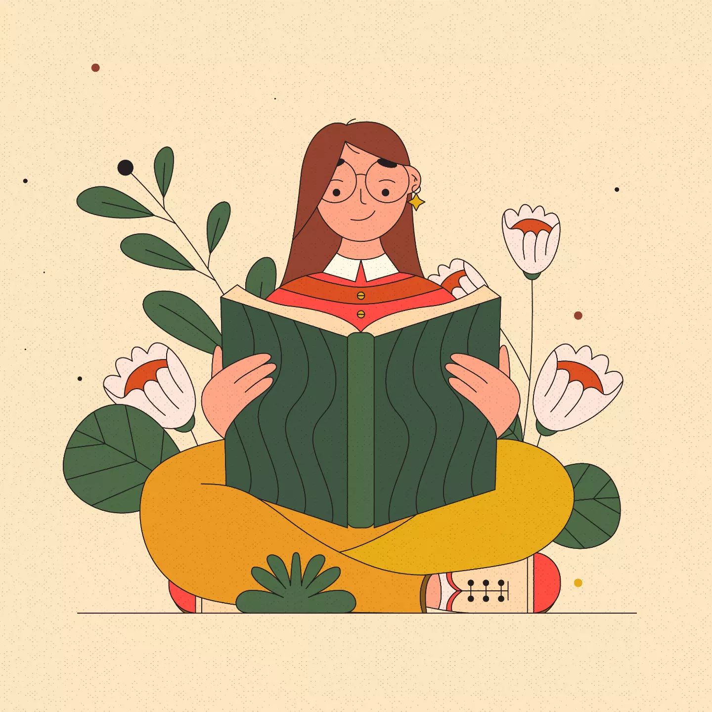 Hibrayer daily challenge.. 
Day 05 Read
#Hibrayer 
#Hibrayer2022 
#حبراير
#حبراير٢٠٢٢
@hibrayer
.
.
.
.

#illustrationar