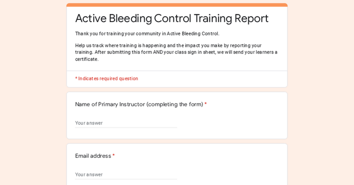 Active Bleeding Control Sign-In Sheet/Training Report thumbnail