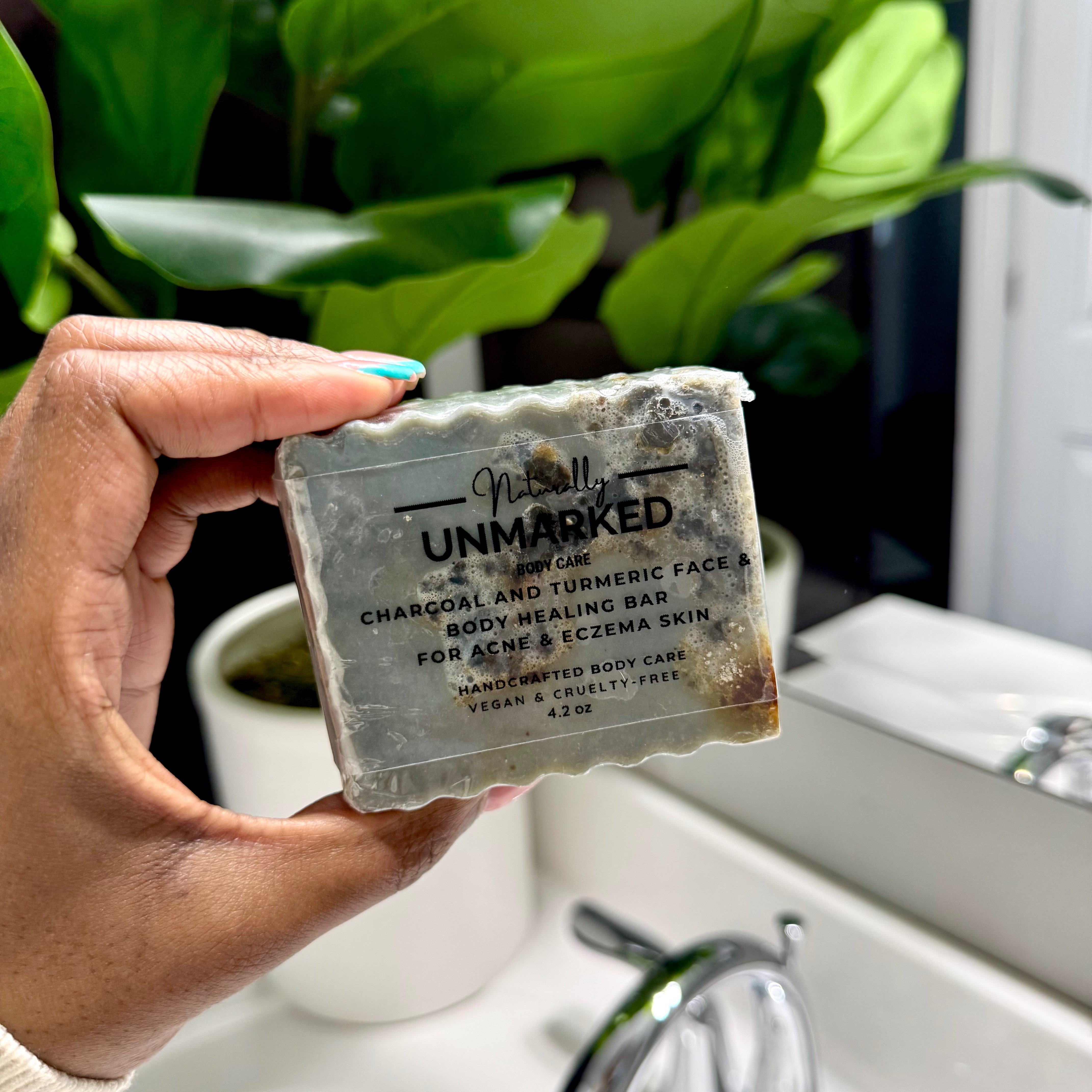 Charcoal and Turmeric Face & Body Healing Bar thumbnail