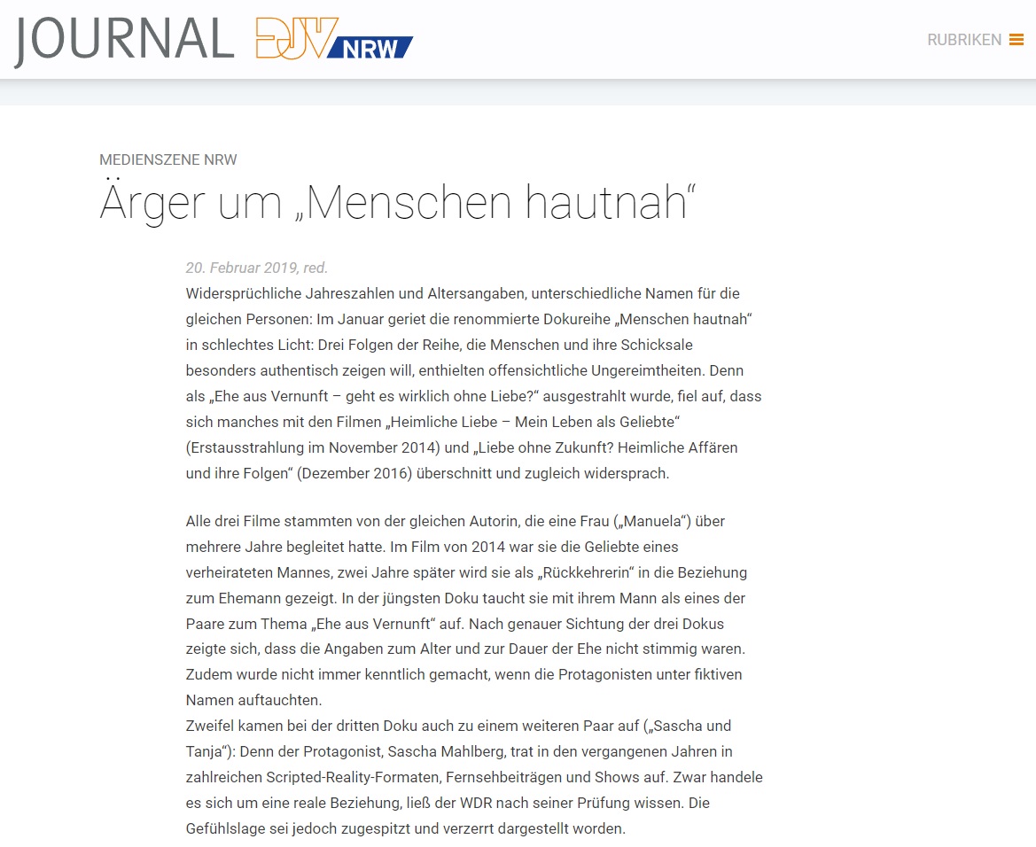 DJV Journal - Bericht thumbnail