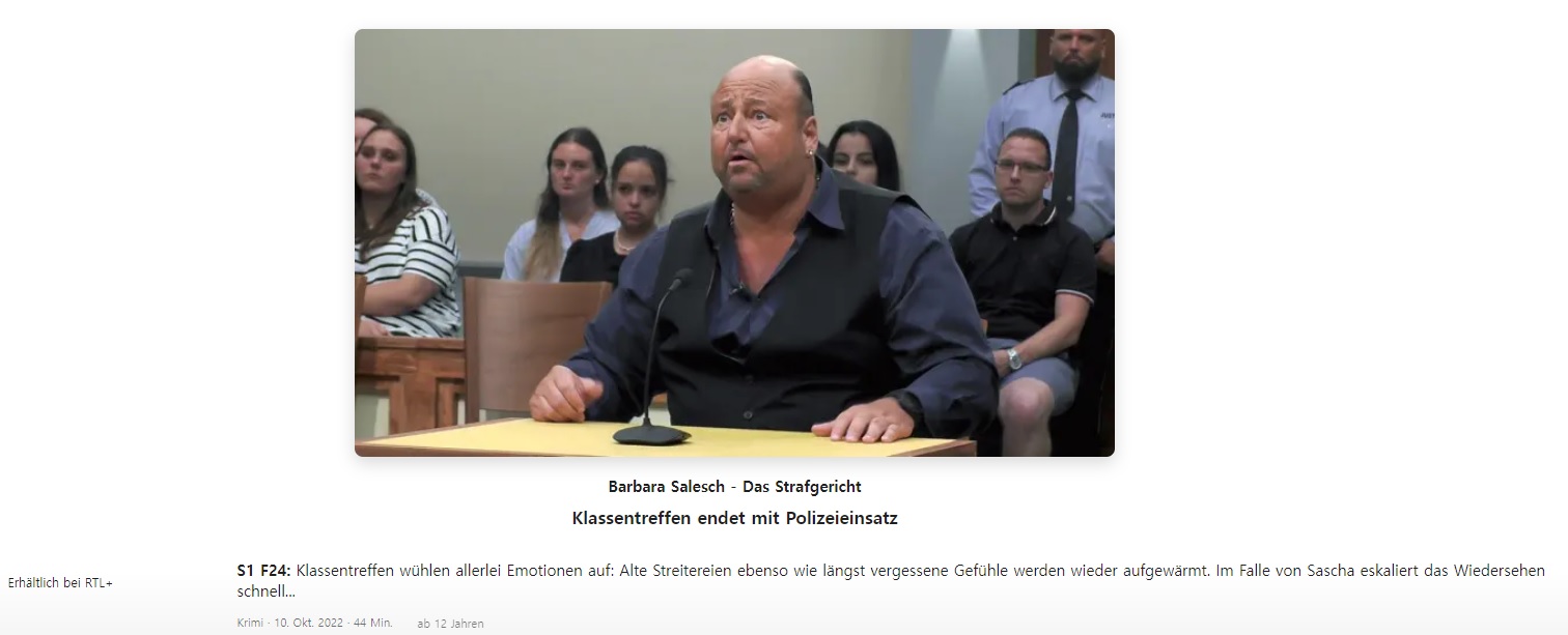 Barbara Salesch Klassentreffen thumbnail