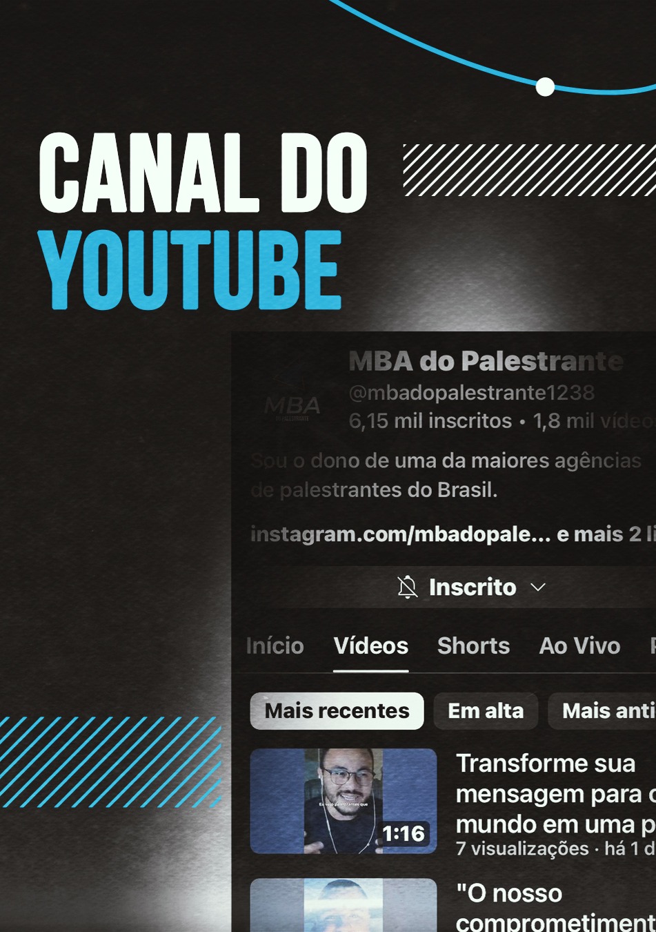Canal do Youtube thumbnail