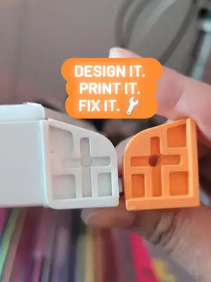 From broken to better than new 🚪✨ A freezer door joint gave up, but with a bit of design, 3D printing, and epoxy magic—i