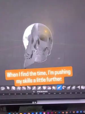 Learning to sculpt a human skull in Blender. Slow progress, but every step feels like a win. Excited to see where this p