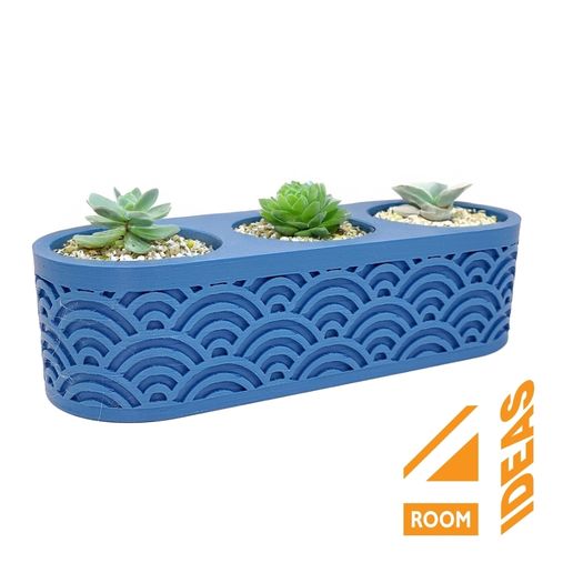 Succulent Triple Planter - Sheigaiha V2 thumbnail