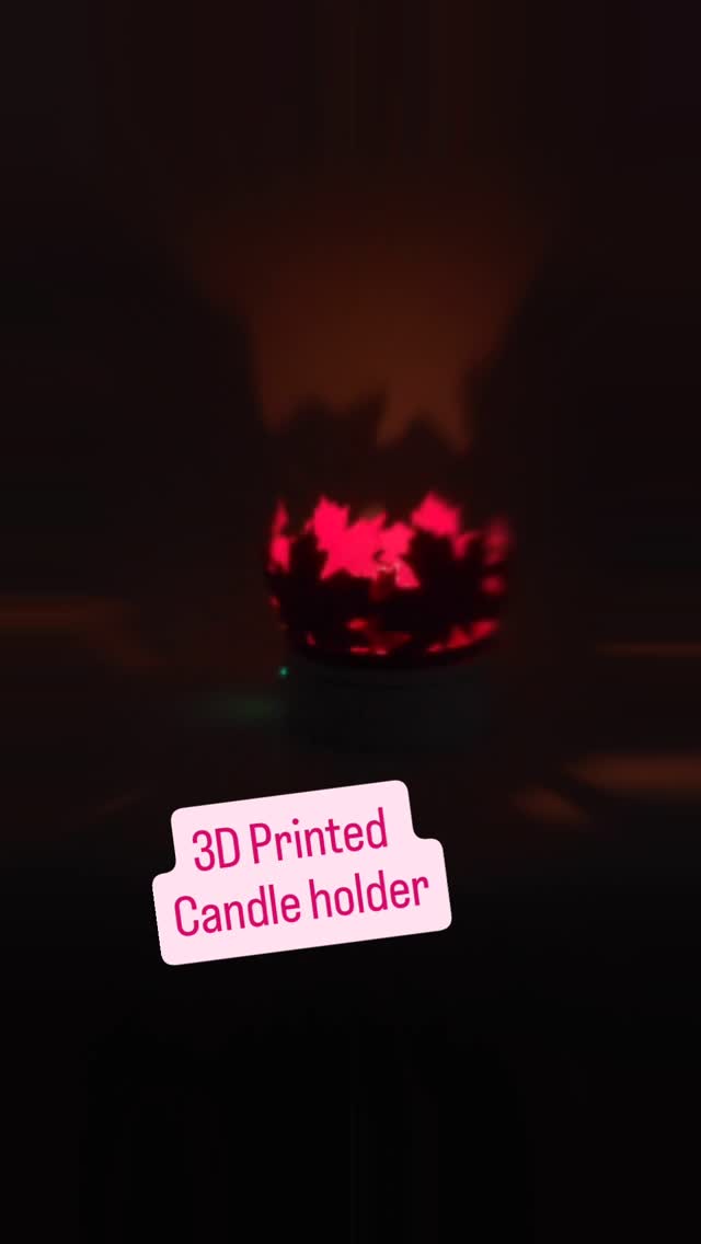 🍂 New Drop Alert! 🍁

My latest 3D model design is here – the Maple Leaf Candle Holder! 🍃🕯️

This stunning piece brings t