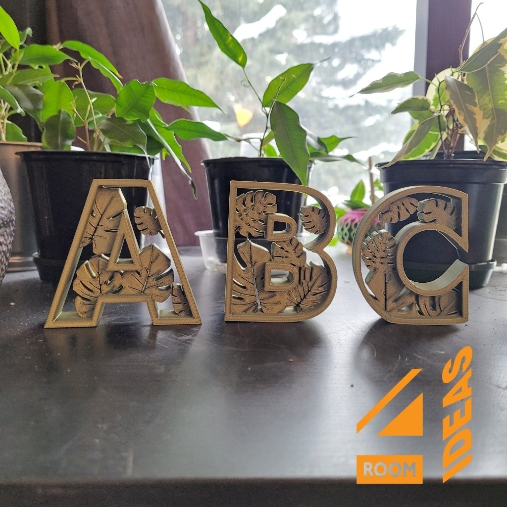 Leaves Alphabet Letter Set - Free Standing thumbnail