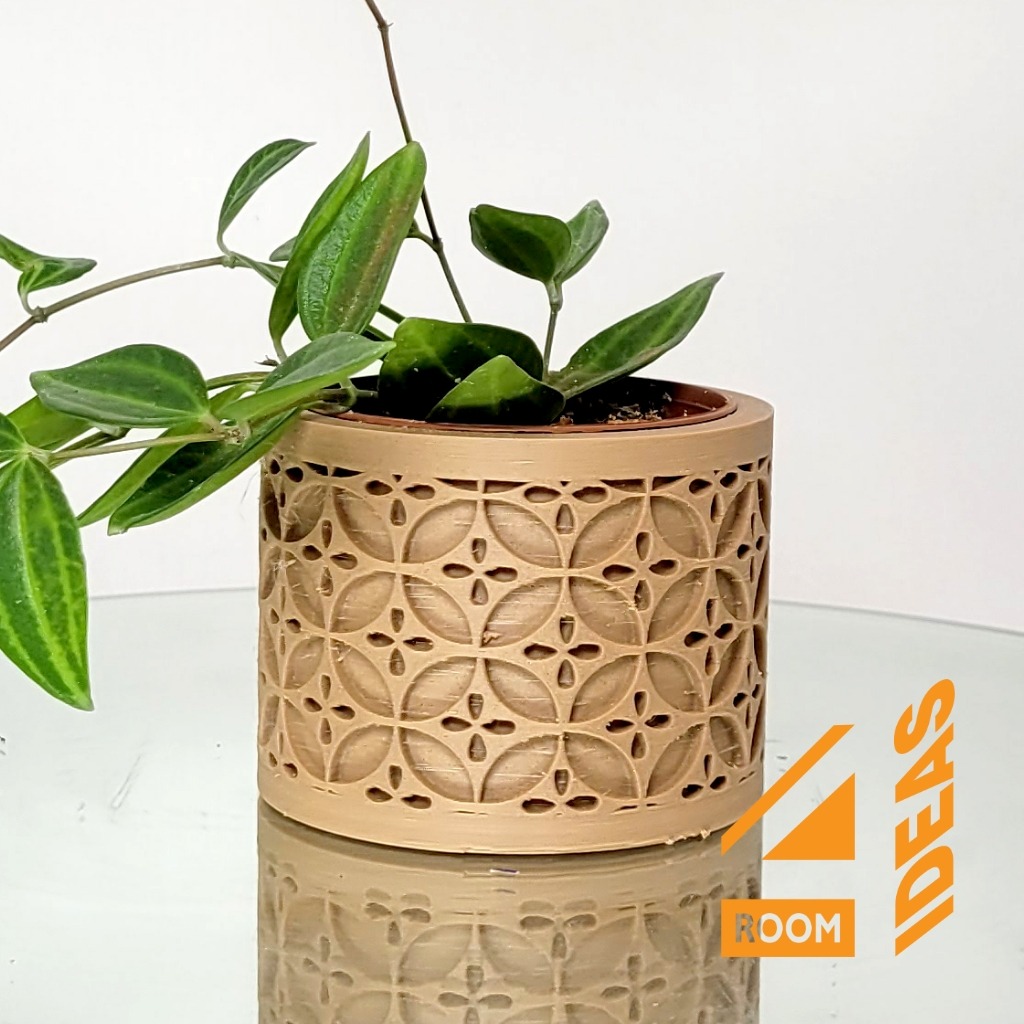 Succulent Planter Japanese Style - Circles/Shippo V1 thumbnail