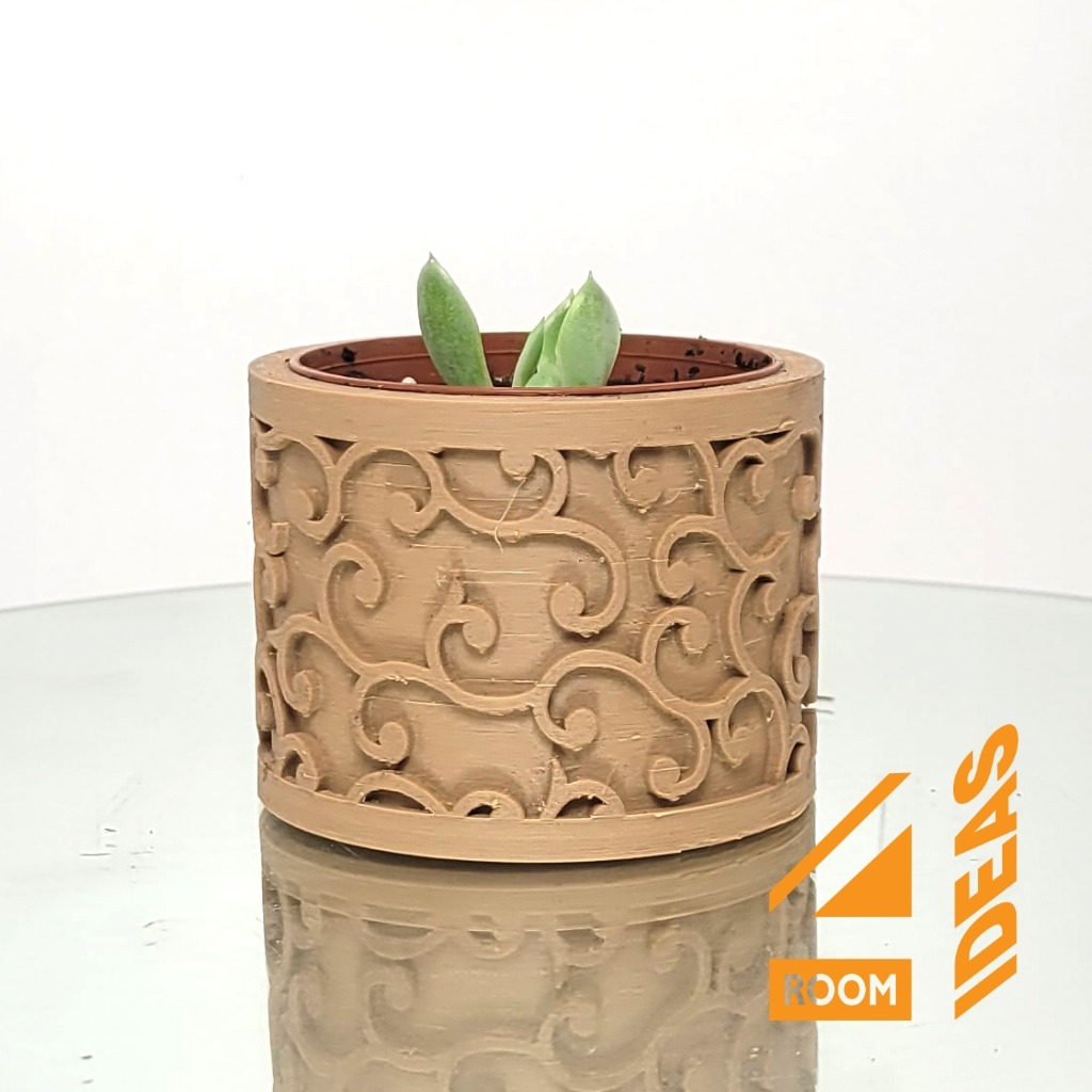 Succulent Planter Japanese Style - Vines/Karakusa V1 thumbnail