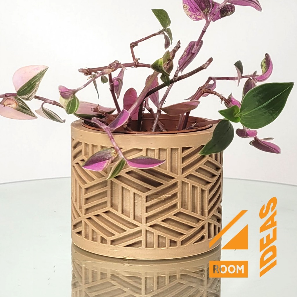 Succulent Planter Japanese Style - Lattice/Kagome V1 thumbnail