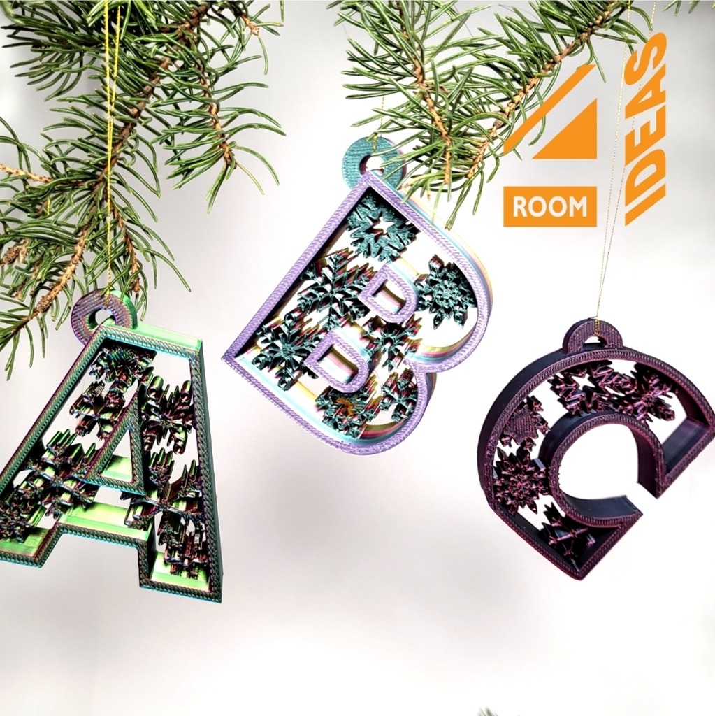 Alphabet Christmas Letters Ornament Set thumbnail