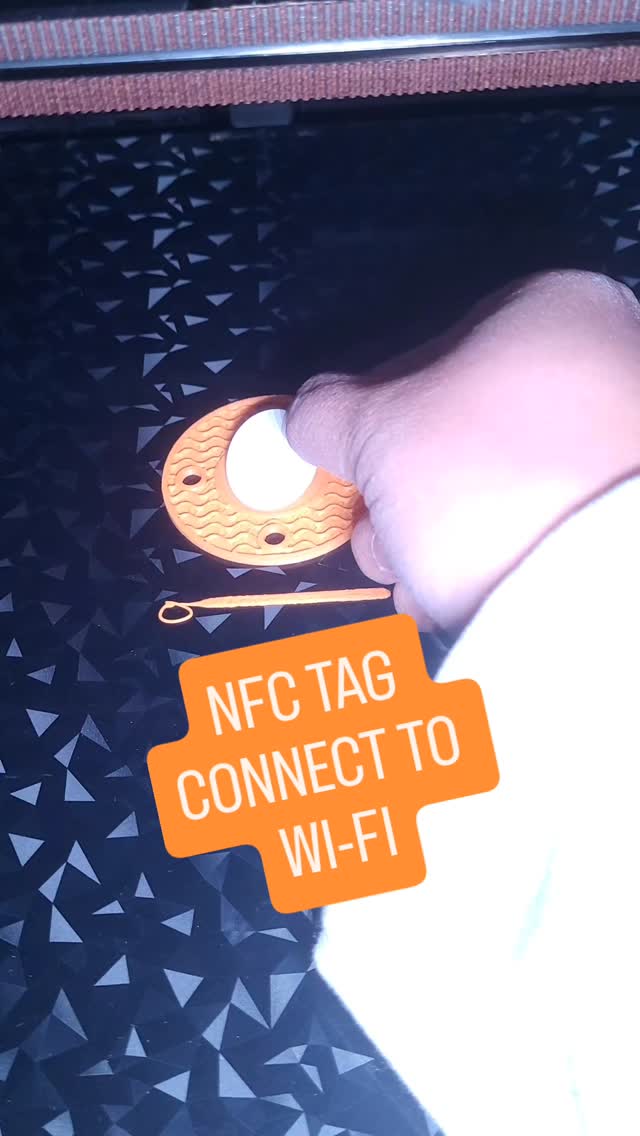 Playing around with NFC smart tags and different functionality. 🛜

✅️ share info details with one tap (connect to guest 