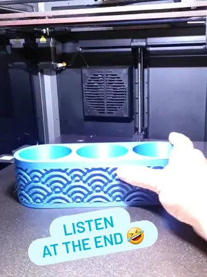 "Fresh off the print bed! 🪴🖨️ There’s nothing like that first peel—new planter design officially brought to life. Can’t 