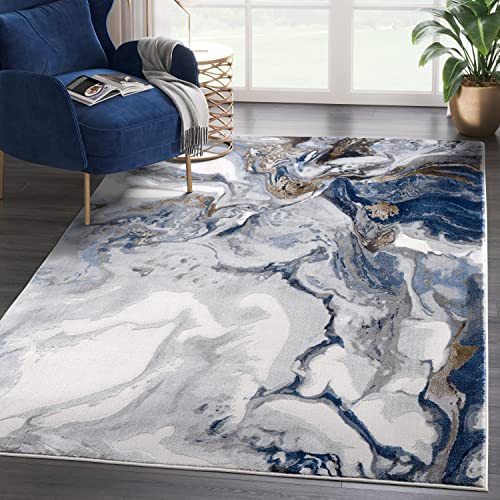 Blue Swirl Rug thumbnail