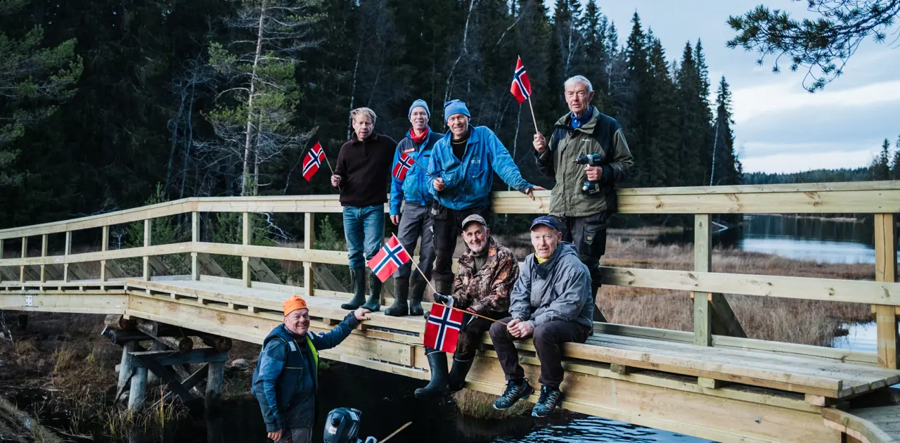 Ny bru på plass med imponerende dugnadsinnsats! thumbnail