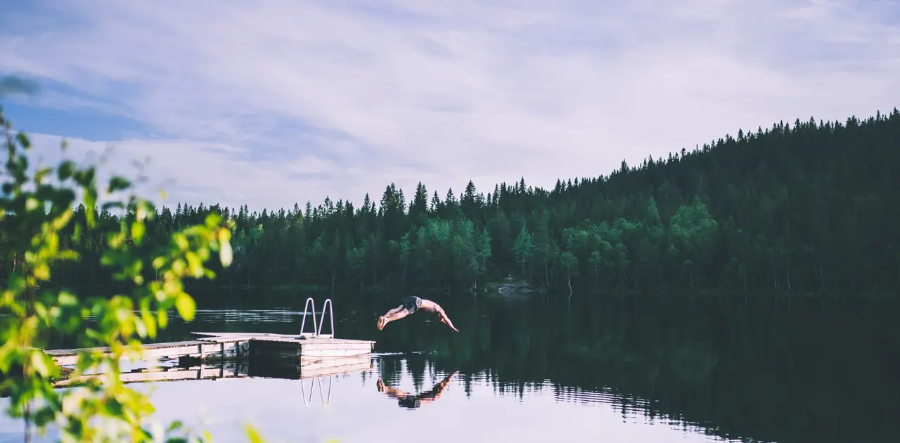 💦 12 hytter i marka med fine badeplasser  thumbnail