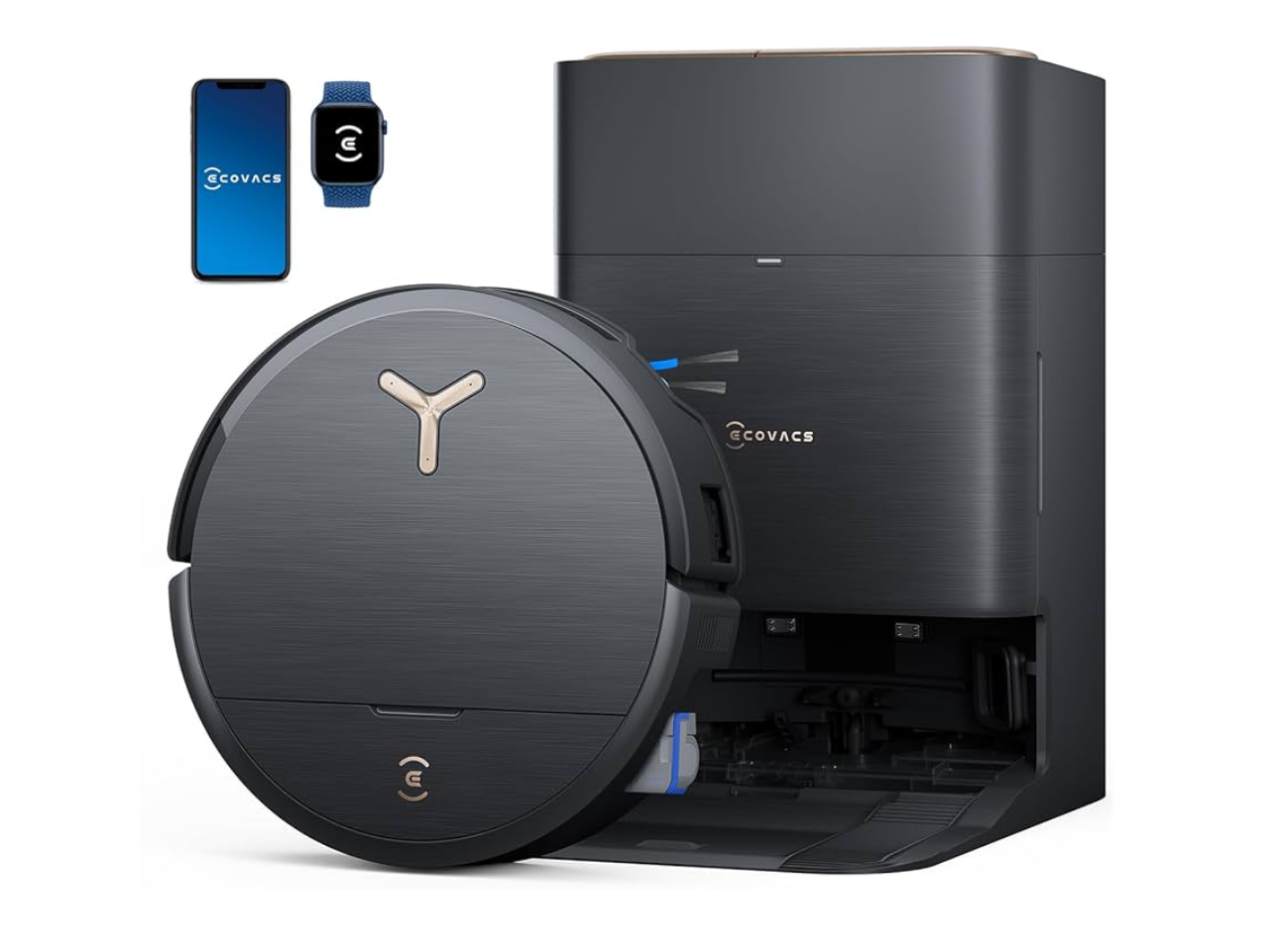 ECOVACS DEEBOT X9 PRO Omni Robot Vacuum and Mop,16,600Pa Blast Suction, OZMO Roller Instant Self-Washing Mopping, ZeroTangle 3.0, Triple Lift System, AI Smart Navigation, Hands-Free Omni Station thumbnail