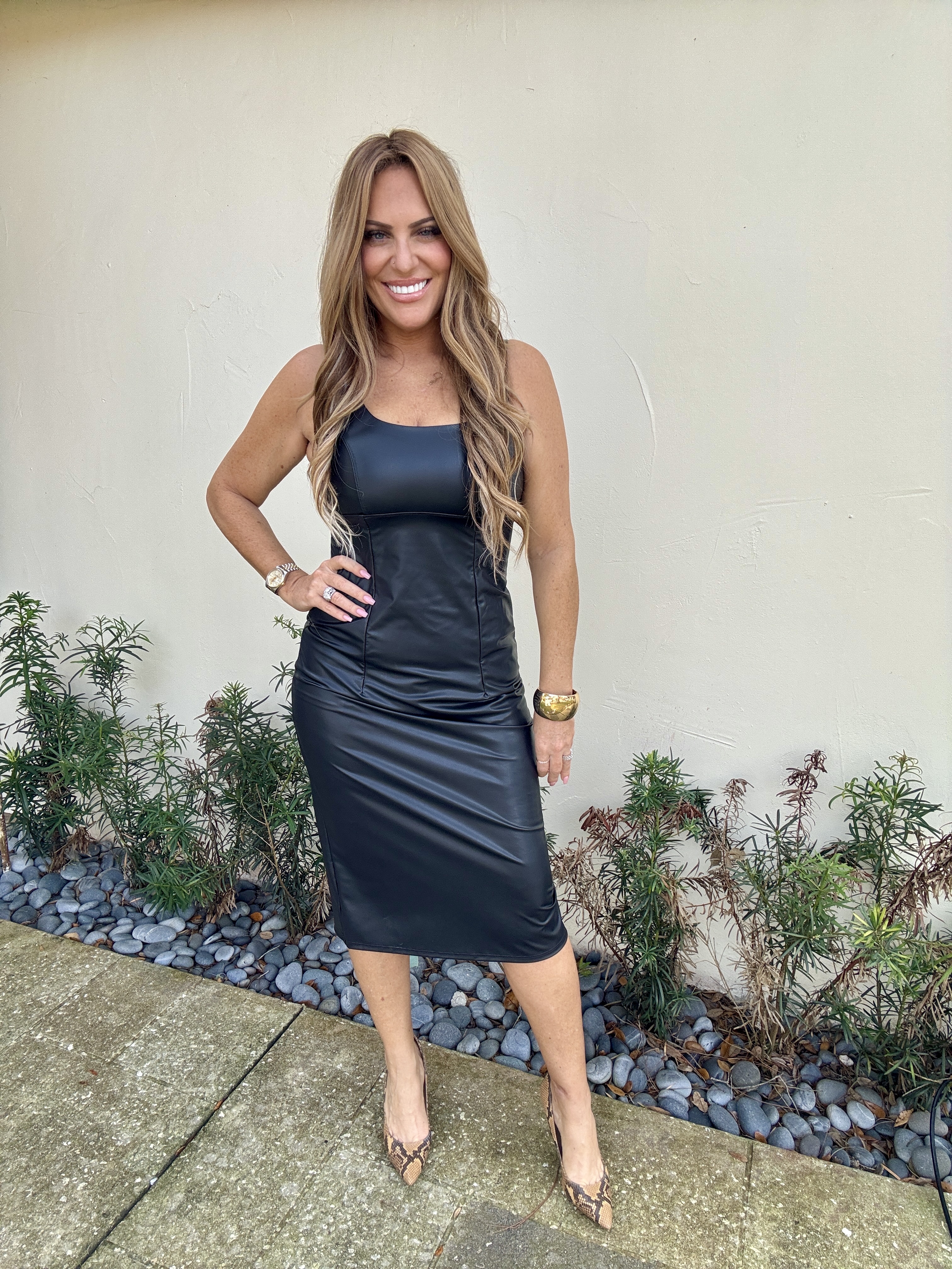 Faux Leather Dress thumbnail