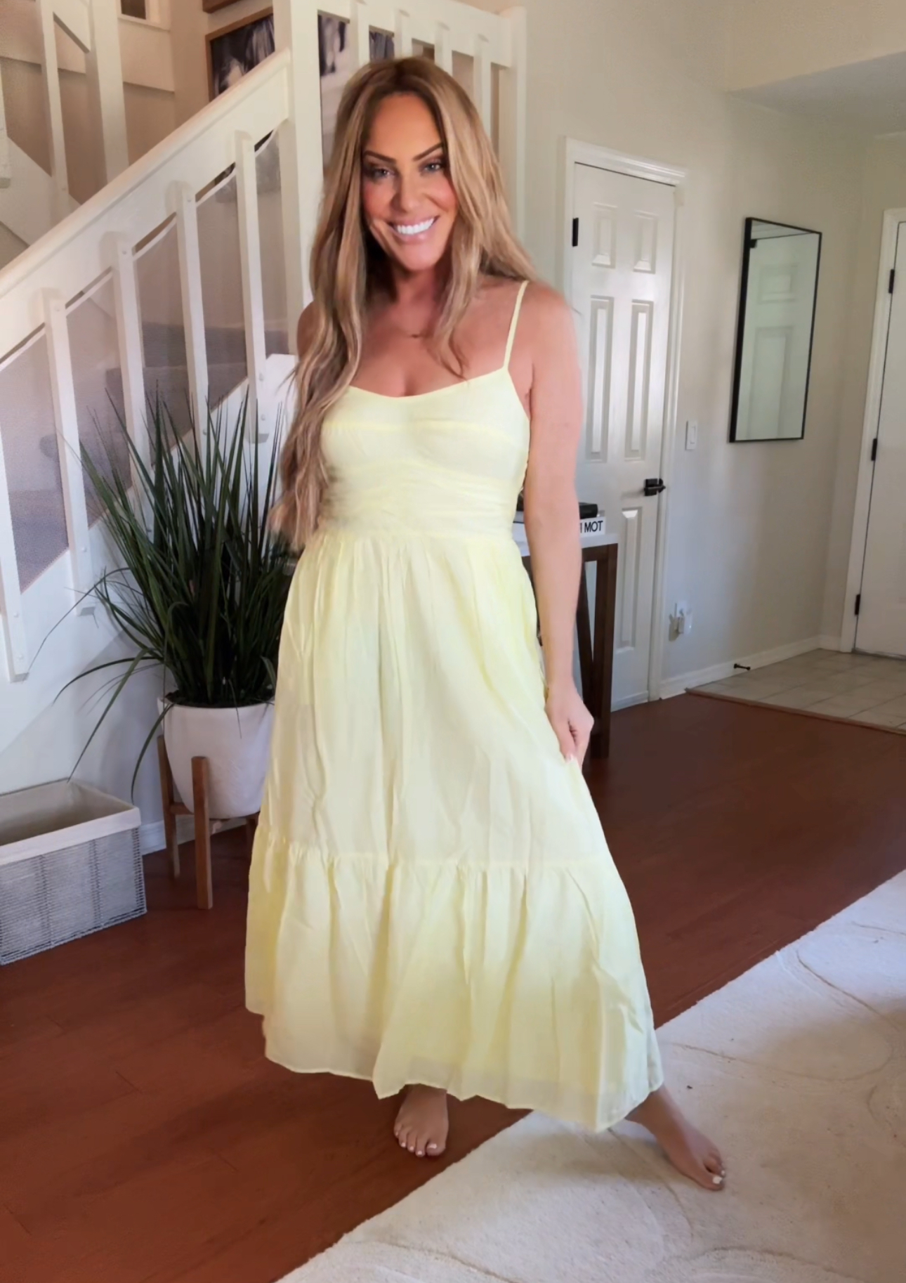 Maxi Sundress - Pink and Yellow thumbnail