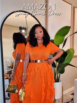 This dress is one size fit all and the belt made it fit perfectly! I had to share because I received so many compliments