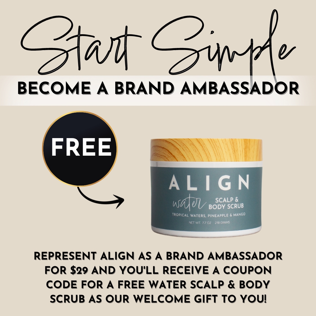 Join ALIGN in May and receive a coupon for a FREE Water Scalp & Body Scrub! thumbnail