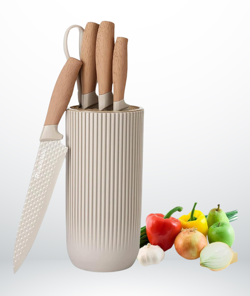 Justup Ensemble de couteaux tranchants 6 pièces pour cuisine thumbnail