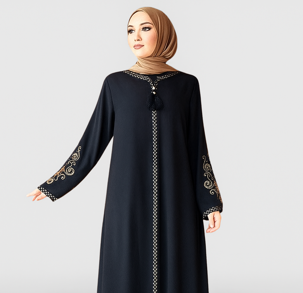 Manches brodées Abaya pour Femme thumbnail