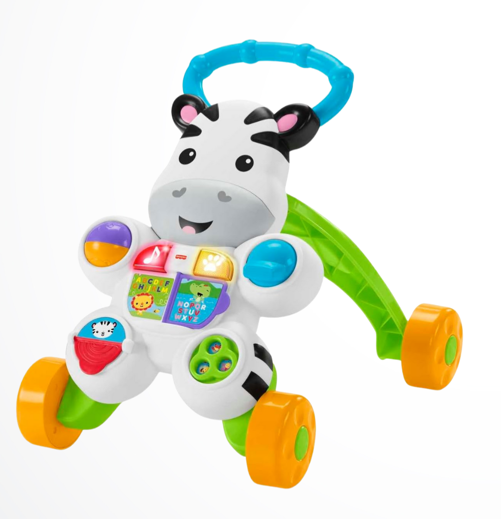 Fisher-Price Mon Trotteur Zèbre Parlant Français | Jouet Evolutif et Interactif Coloré thumbnail