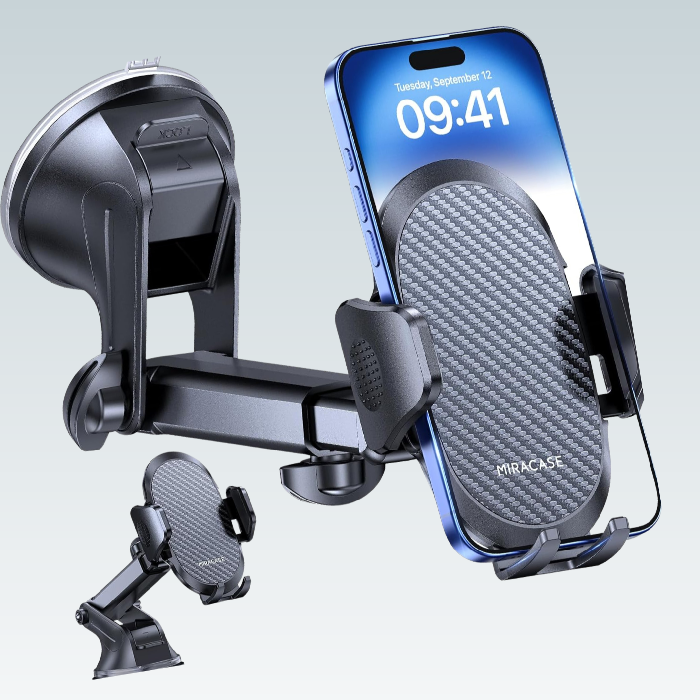 Miracase Support Téléphone Voiture [2025 Ventouse Puissante] thumbnail