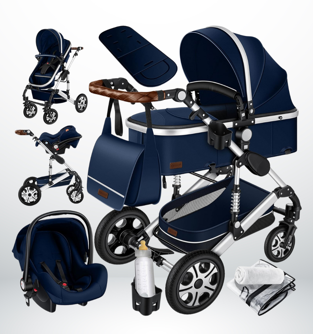 KESSER® Poussette combinée 3en1 Set incl. baignoire bébé  thumbnail