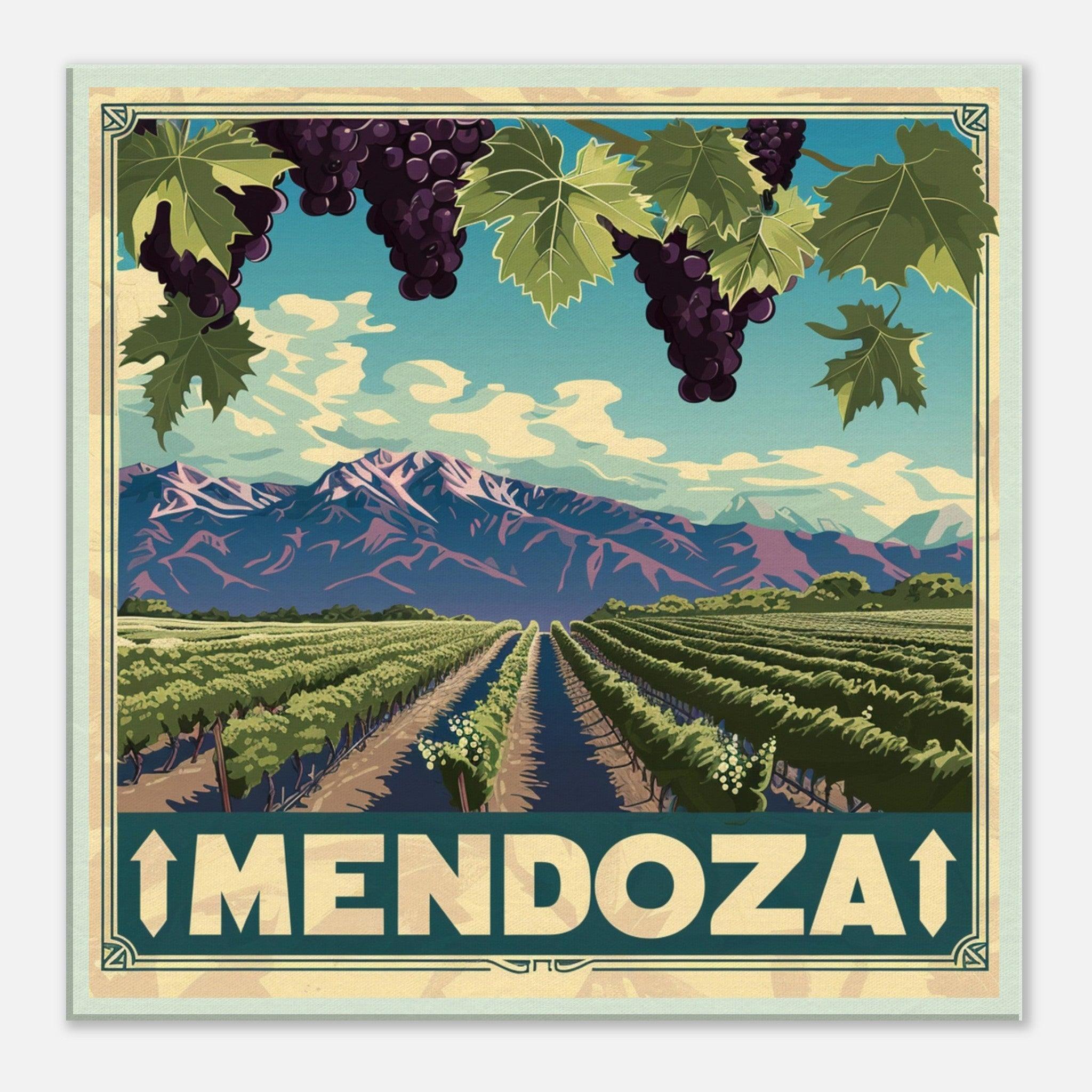 Explore Mendoza: Classic Argentinian Wine Country Art Canvas thumbnail