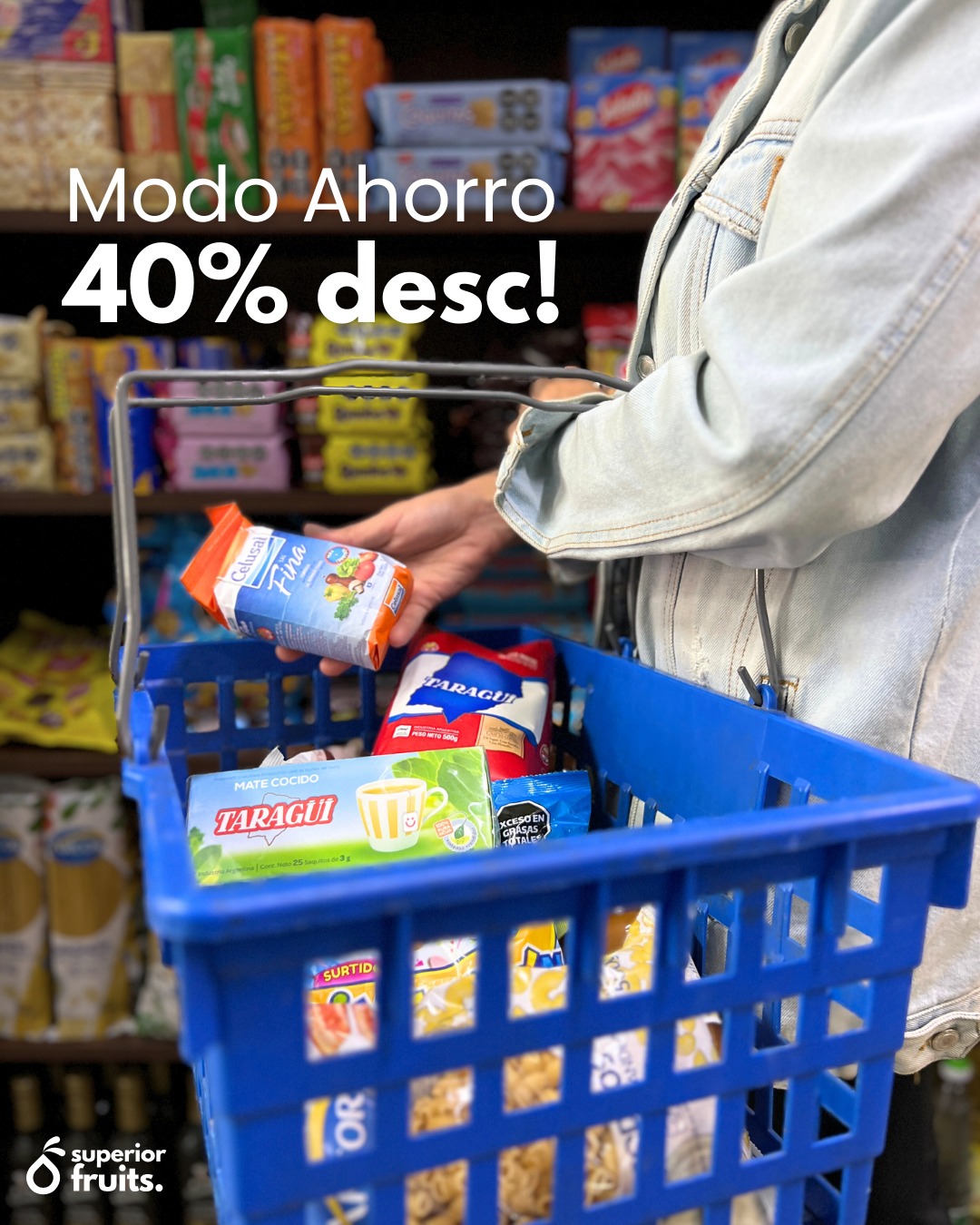 ¡No podés dejar de aprovechar esta oportunidad! 📣

Hasta el 𝟯𝟭 𝗱𝗲 𝗠𝗮𝘆𝗼, te regalamos 𝟰𝟬% 𝗱𝗲 𝗱𝗲𝘀𝗰𝘂𝗲𝗻𝘁𝗼 en productos selec