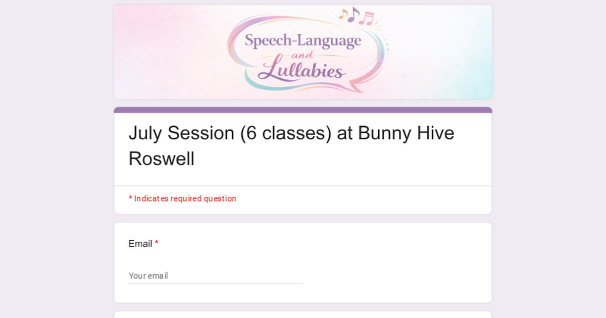 July Session (6 classes) at Bunny Hive Roswell thumbnail