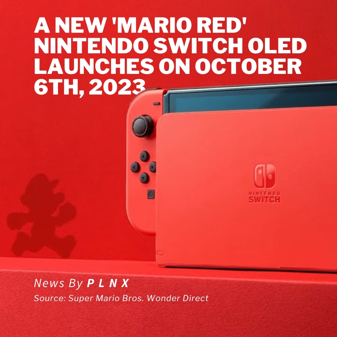 A special edition 'Mario Red' Nintendo Switch OLED console has been announced to (almost) coincide with the release of S