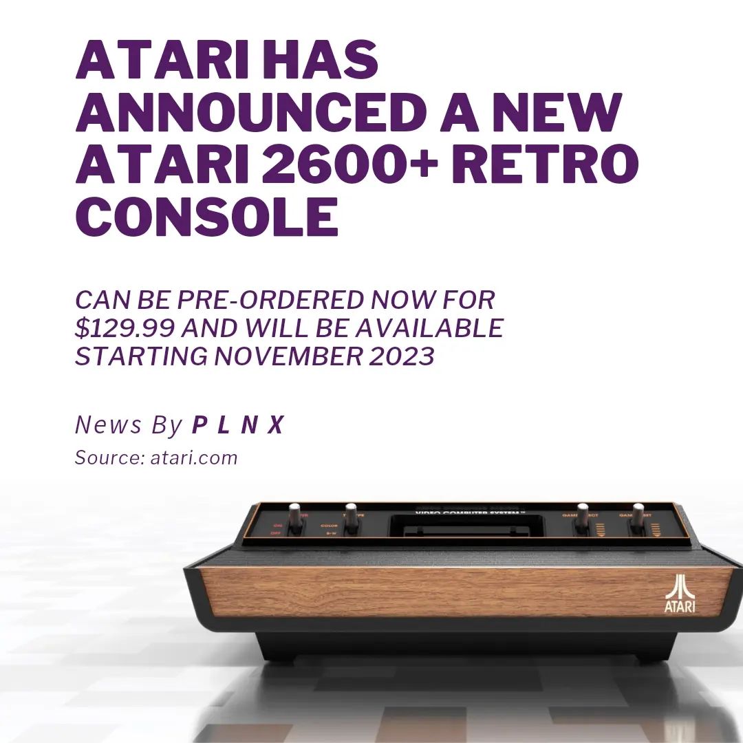 The retro console plays old Atari 2600 and 7800 cartridges and has widescreen HDMI support. It ships with a cartridge th