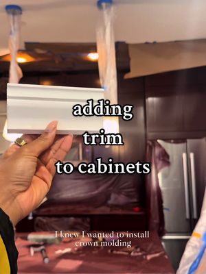 it’s all in the details. adding this trim made the whole kitchen look like a custom install , when really I’m just addin