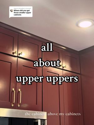 Replying to @SunnyDee the upper uppers are a game changer for storage and make the cabinet install feel custom. and ever