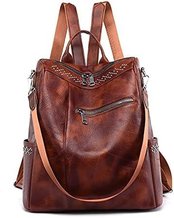 Bolsa Casual Feminina Mochila Estilo Couro Sintético thumbnail