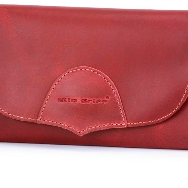 Carteira de Mão Feminina em Couro Legítimo na Cor Bordô thumbnail