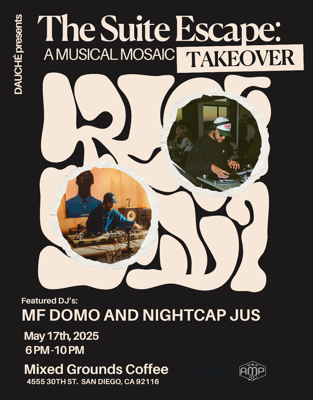 RSVP to DAUCHÉ PRESENTS — THE SUITE ESCAPE: A MUSICAL MOSAIC TAKEOVER | Partiful thumbnail