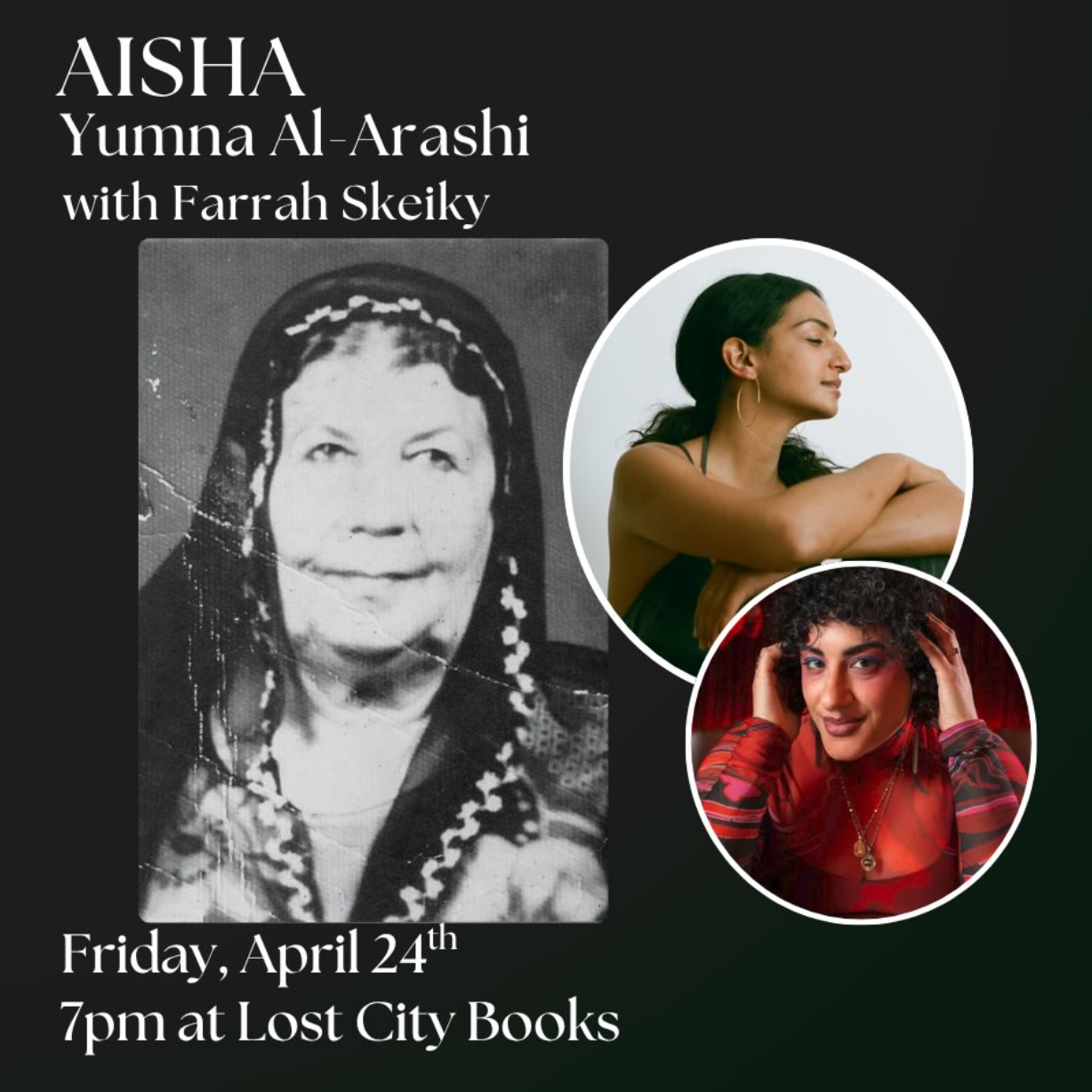 4/24 in moderating a convo with Yumna Al-Arashi @ lost city books thumbnail