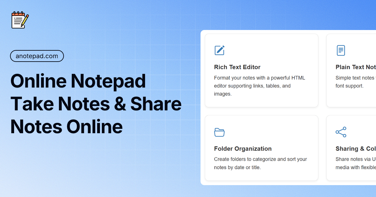 anotepad.com thumbnail