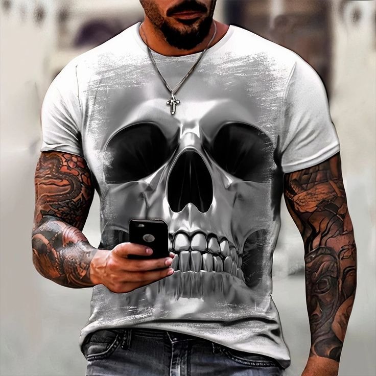 Camiseta Caveira 3D thumbnail