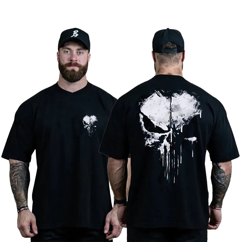 Camisa oversized caveira - 100% Algodão  thumbnail