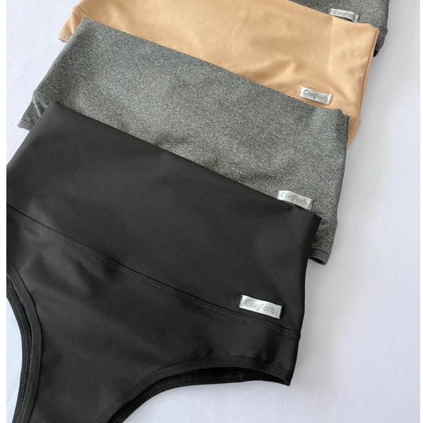 Kit 3 cintas calcinhas modeladora seca barriga afina cintura redutora de medidas - Lingerie Feminina thumbnail