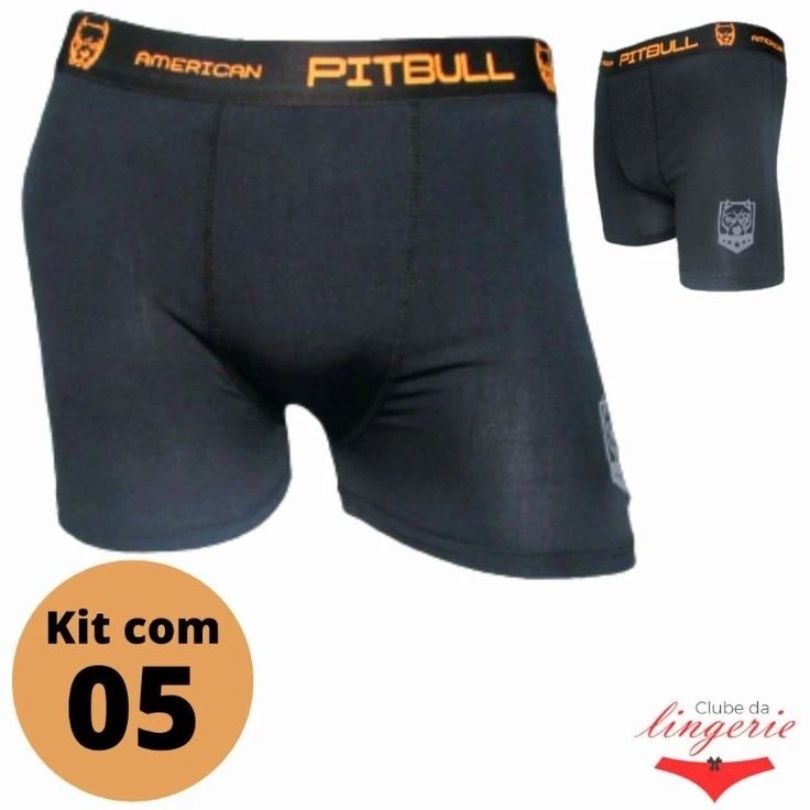 Kit 05 cueca boxer microfibra masculina  thumbnail